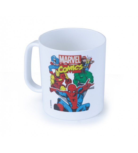 Caneca Infantil  Plastica 400ml - Marvel Comics